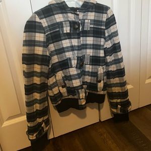 Roxy plaid winter jacket